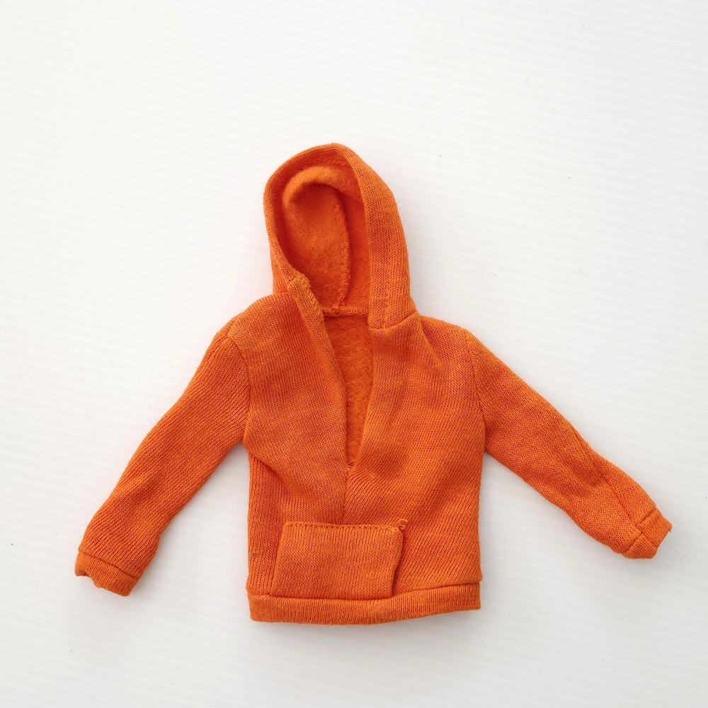 Vintage Barbie 1964 1965 Ken Skin Diver #1406 Orange Sweatshirt Hoodie